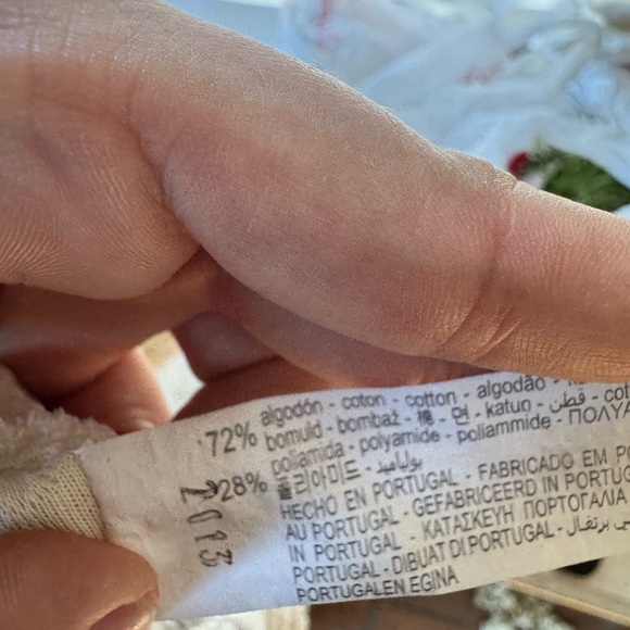 ZARA Baby Ivory Quilted Jacket Cardigan Cottagecore Neutral 1-3M Boho Scandi - Picture 4 of 4